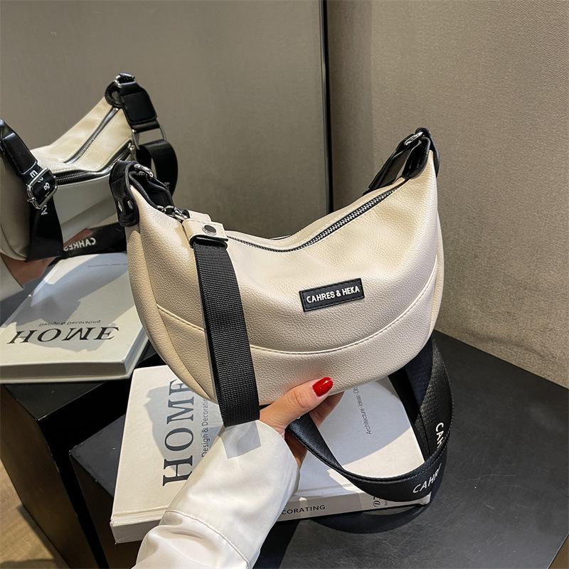 

Модная женская сумка-пельмень 2023: Стильная, Универсальная Сумка Кроссбоди и На Плечо белый