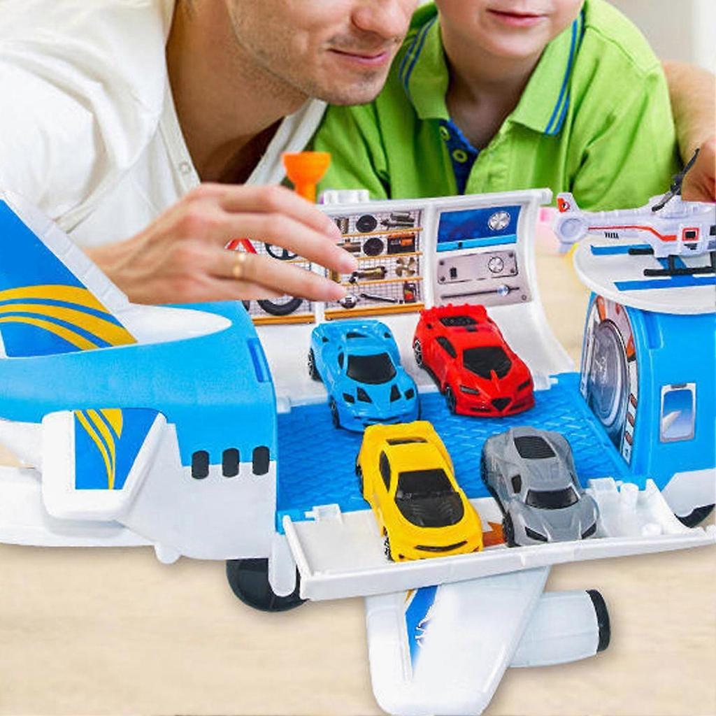 Aircraft Vehicle Toys Fun Educational Simulation Transport Cargo Airplane Car Toy Play Set For 3 To 6 Years Old
