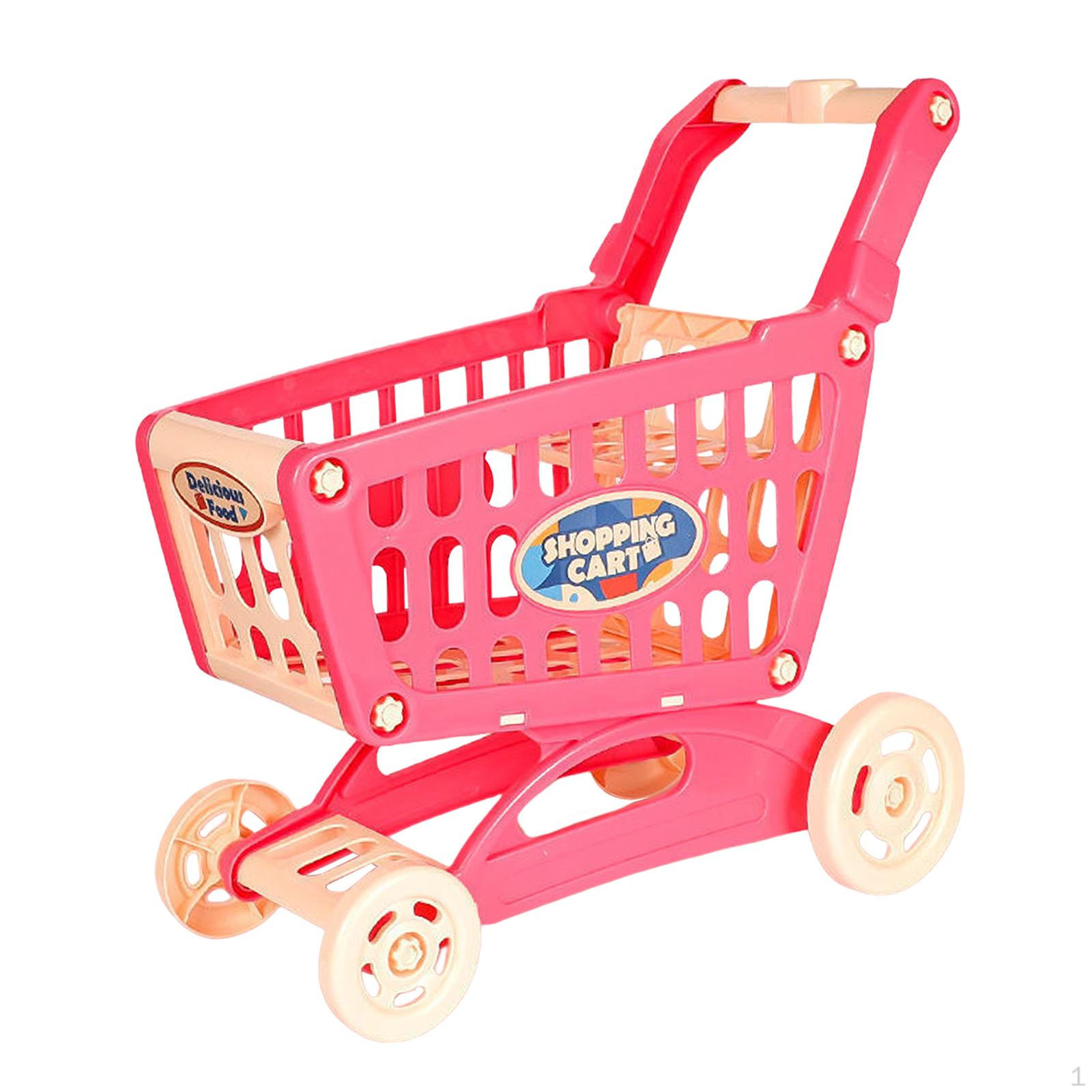 

Educational Shopping Cart Toy for Early Learning Development красный