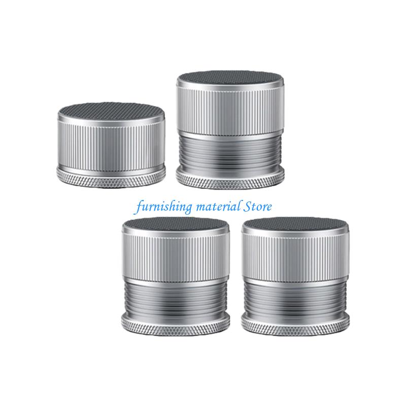 Y5GD 4Pcs Spirals Metal Washer Feet Adjustable Washer Floor Protectors Bed Risers