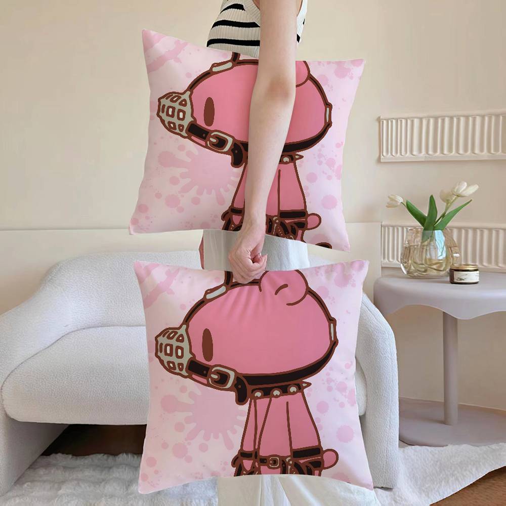 G-Gloomy B-Bear Pillow Case Sofa and Living Room Decorative Cushion Covers Dust-proof and Mite-proof Invisible Zipper