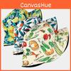 Fruit Tropical Patterned Colorful Basin Hat Reversible Wear Outdoor Protect Sun