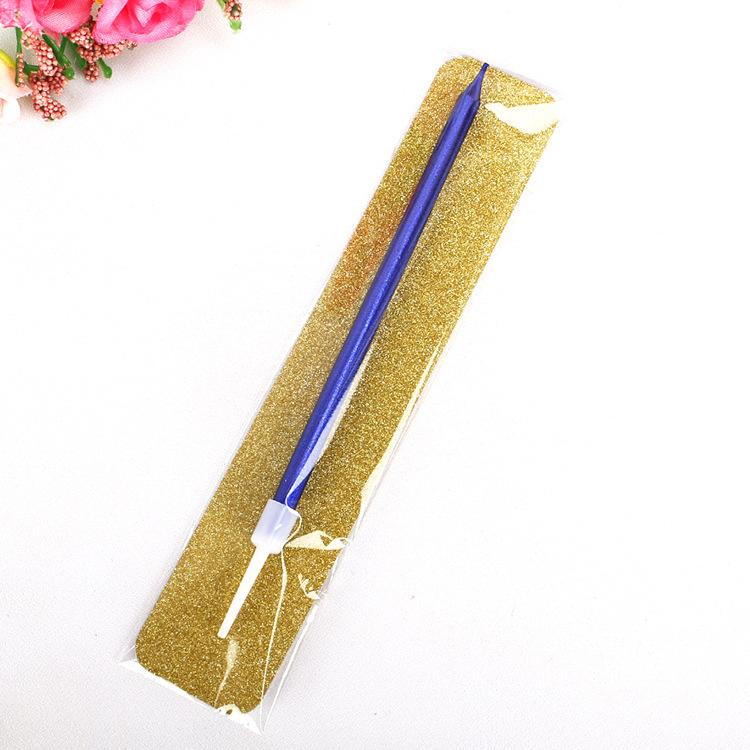 Metallic Paint Birthday Candle Set, Cake Baking Creative Local Tyrant, Monochrome Single Pencil Candle