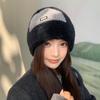 Korean Version of Autumn and Winter New Hat for Women's Design Casual and Versatile Knitted Wool Hat for Winter Warm Pullover Hat