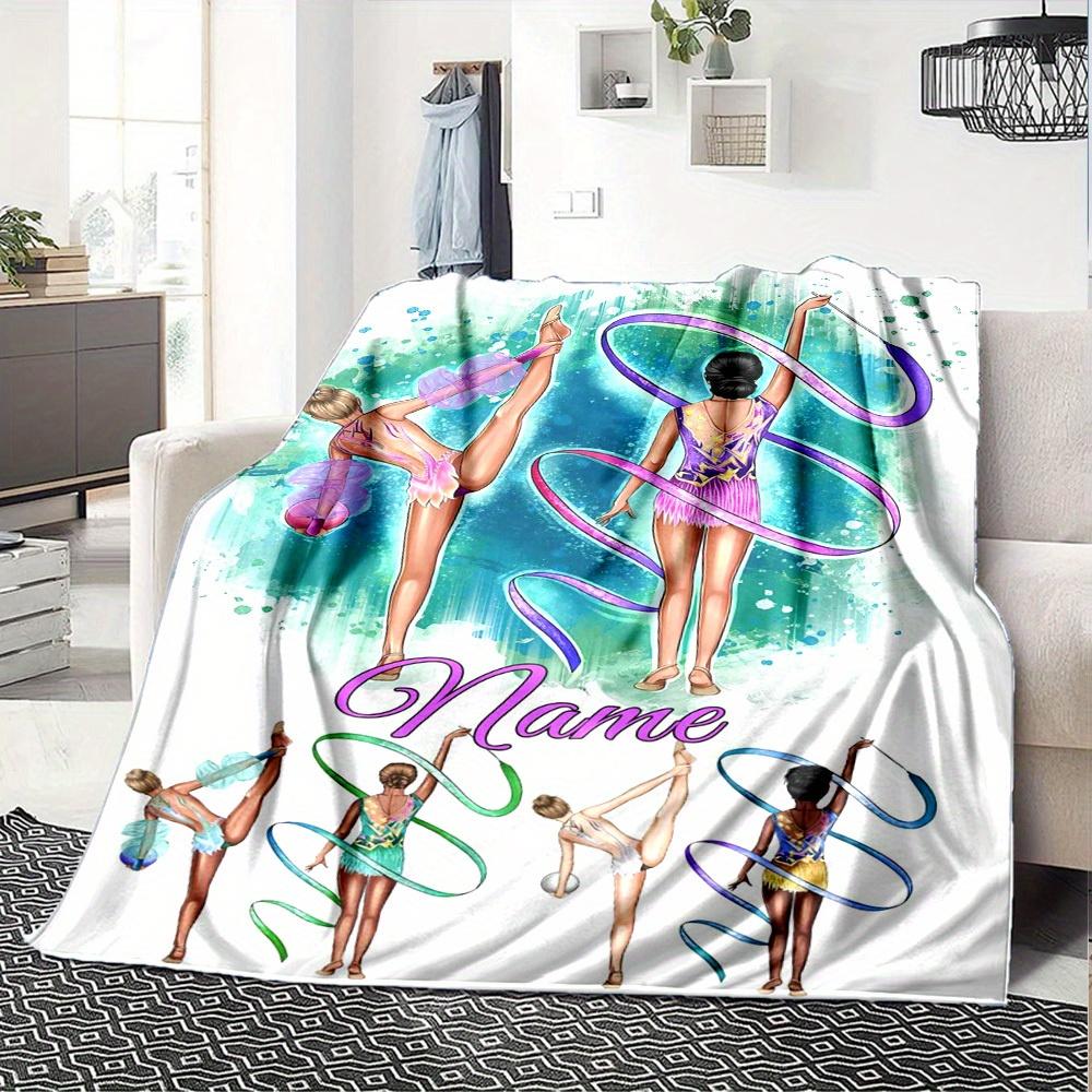 Rhythmic Gymnastics Home Customization Blankets Comfortable Soft Lightweight Multiseasonal Blanket For Picnics Sofas Offices Beds Living Rooms Perfect