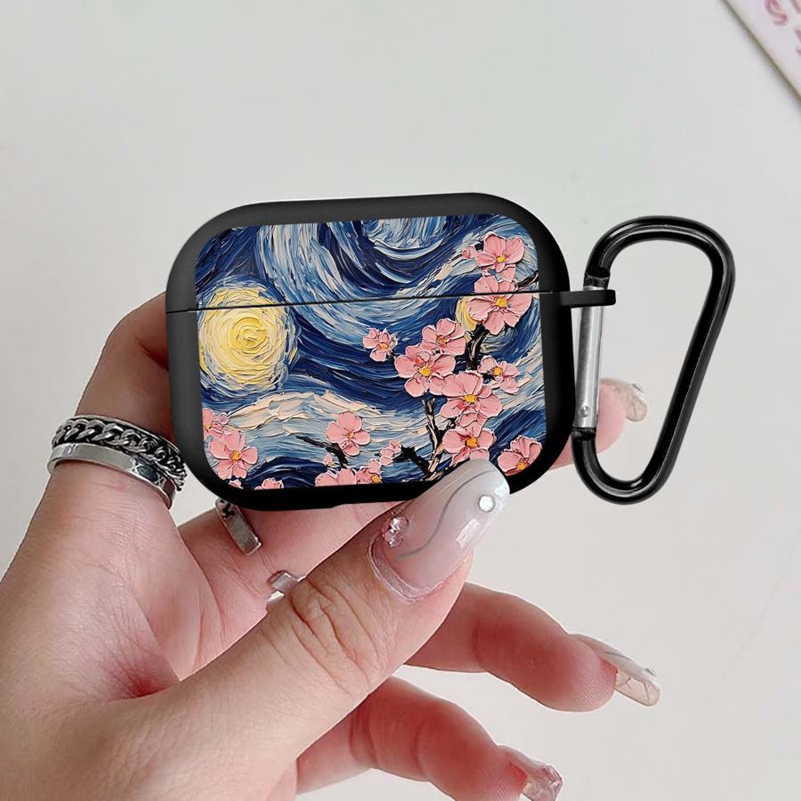 

Case For Airpods Pro3 4 Pro Pro2 1 2 3 Earphone Cases Cover Van Gogh s Flower Art Airpods Pro
