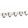 304 Stainless Steel No-Drill Wall Mount Hook Rack Kitchen Bathroom Closet 3 To 10 Hooks Modern Minimalist