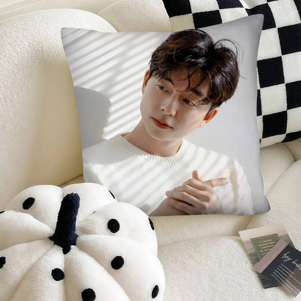 Korean Actor Gong Yoo Pillow Case Fashion Square Pillowcase Bedroom Sofa Room Ins Decoration Leisure