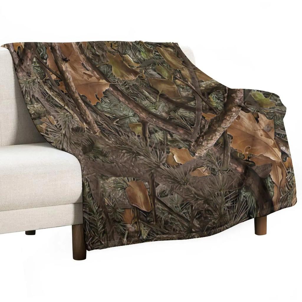 Rustic Indian Native Style Throw Blanket, Mexican Blanket, Primeval Forest Deer Animal Blankets Decor for Living Room Couch Bed