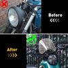 Front Clear Motorcycle Windshield Headlight Fairing Windscreen Durable 5"-7" EOA