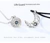 100 Sprachen Projektionsstein Sonne & Mond Paar Magnet Halskette Set