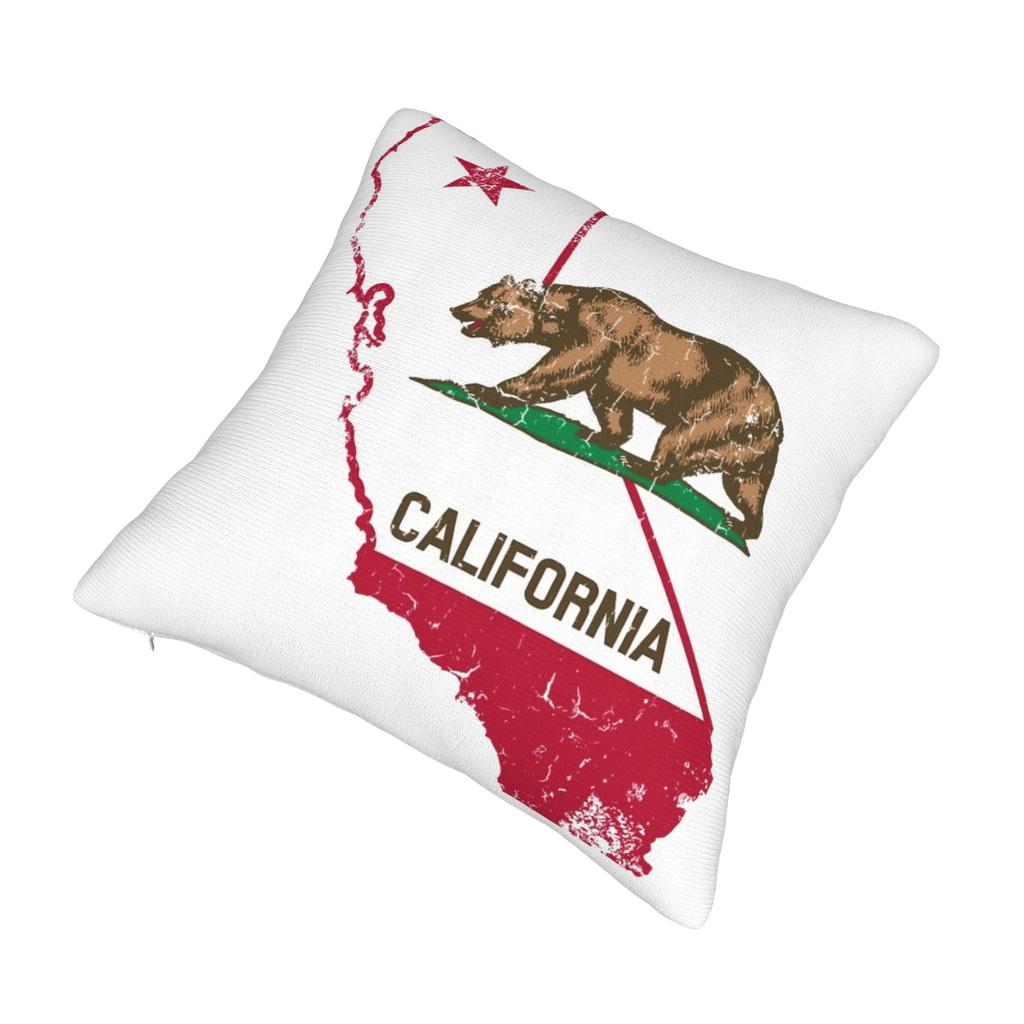 Decorative Pillowcase Republic California Merchandise Seat  Pillow Case Cover Square Style Multiple Sizes