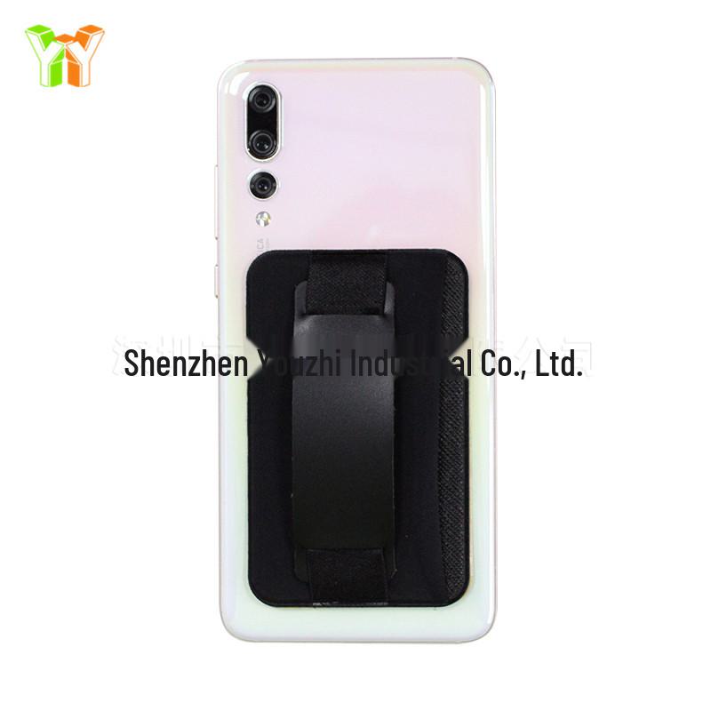 

Ленивый держатель для мобильного телефона с чехлом для карточек из лайкры, позволяющий персонализировать заднюю панель мобильного телефона. чёрный