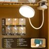 Xiaomi USB Rechargeable Clip On Desk Lamp, 3 Color Temperatures & Dimmable, LED Reading Light for Study Office Bedroom