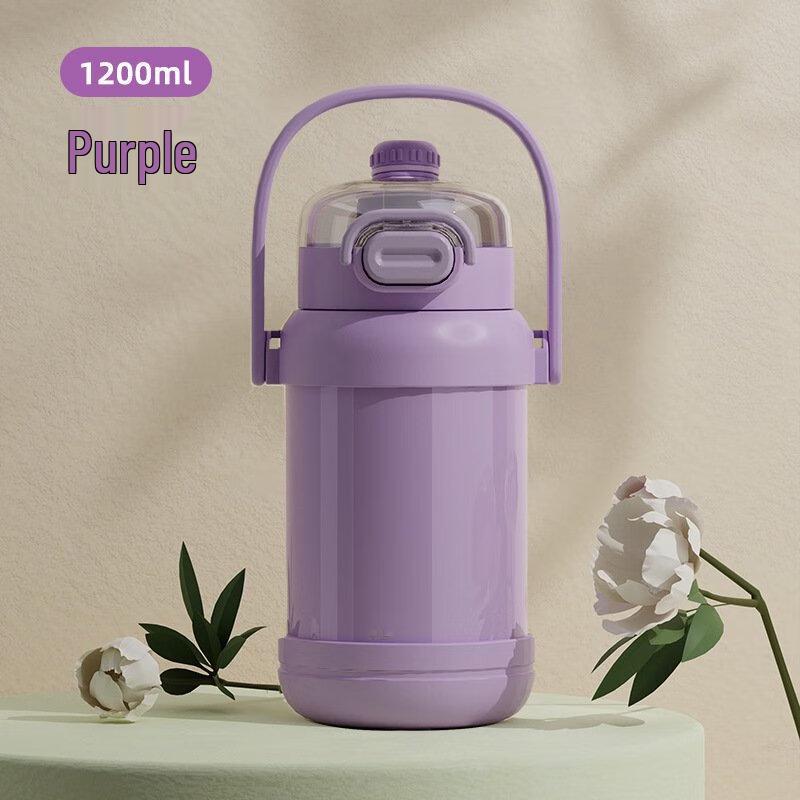 HAPPIECE Insulated Water Bottle with Pop-up Straw