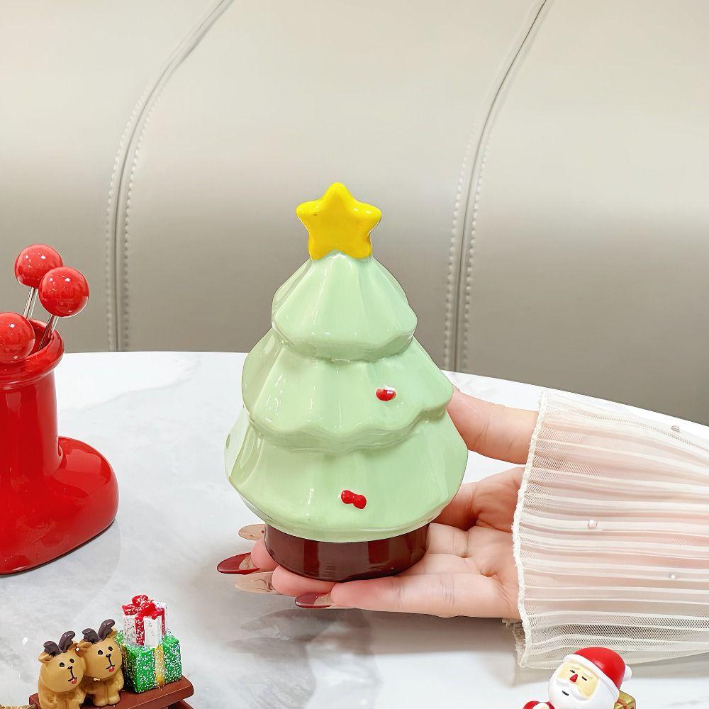 Christmas Tree Shaped Toothpick Dispenser Box Creative Toothpick Tube  Christmas Decorations