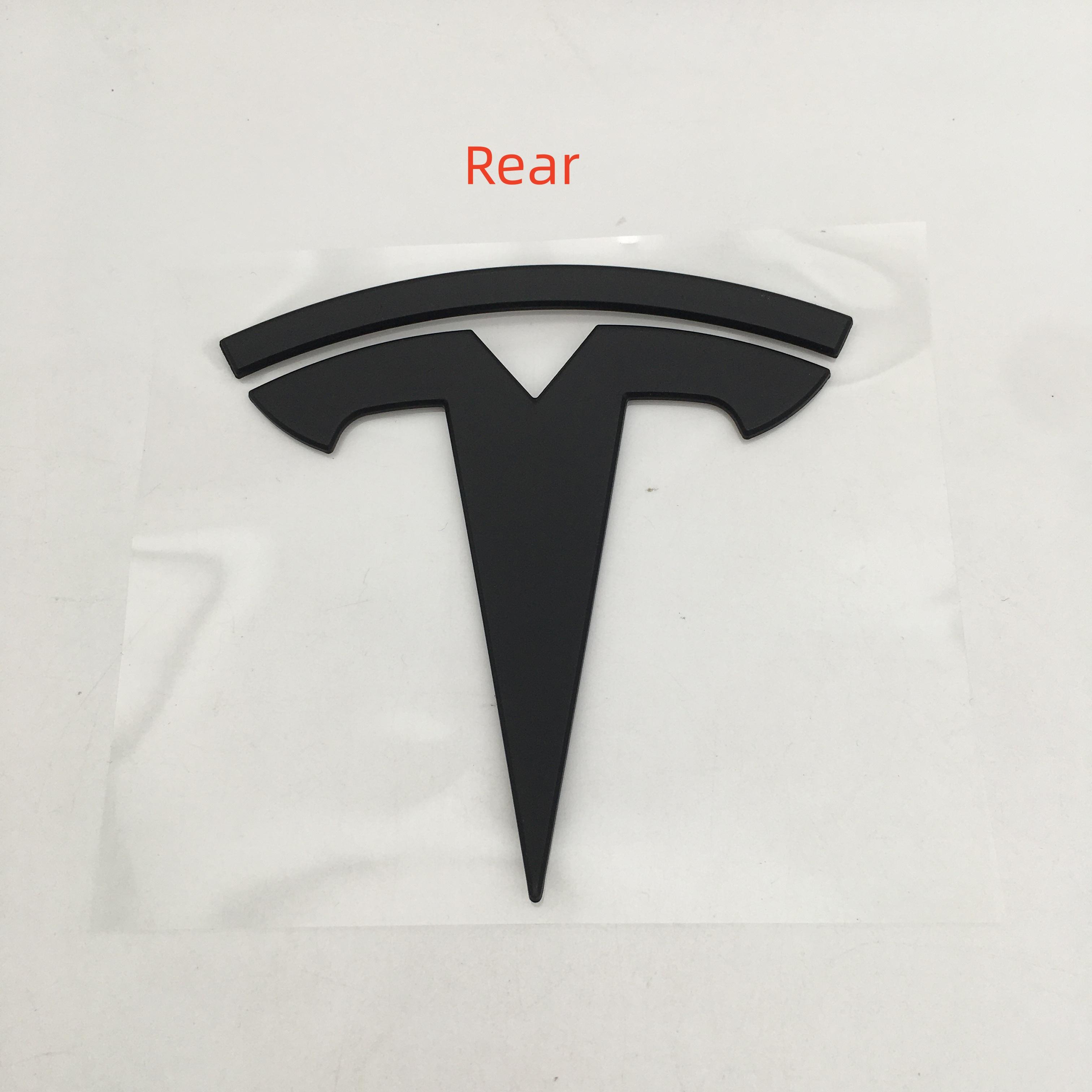 

1pcs 2pcs ABS for Tesla Model 3 Mode Y car Front Emblem Rear Tail Trunk Sticker Badge Decal Styling Auto accessories Model 3