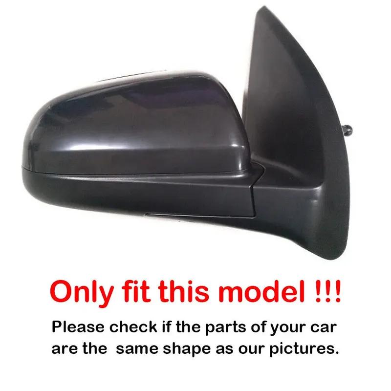 Voor Chevrolet Lova Aveo 2007 2008 2009 2010 Auto Achteruitkijkspiegel Zijspiegel Kap Vleugelkap Buitendeur Behuizing Shell ABS Chroom Trim
