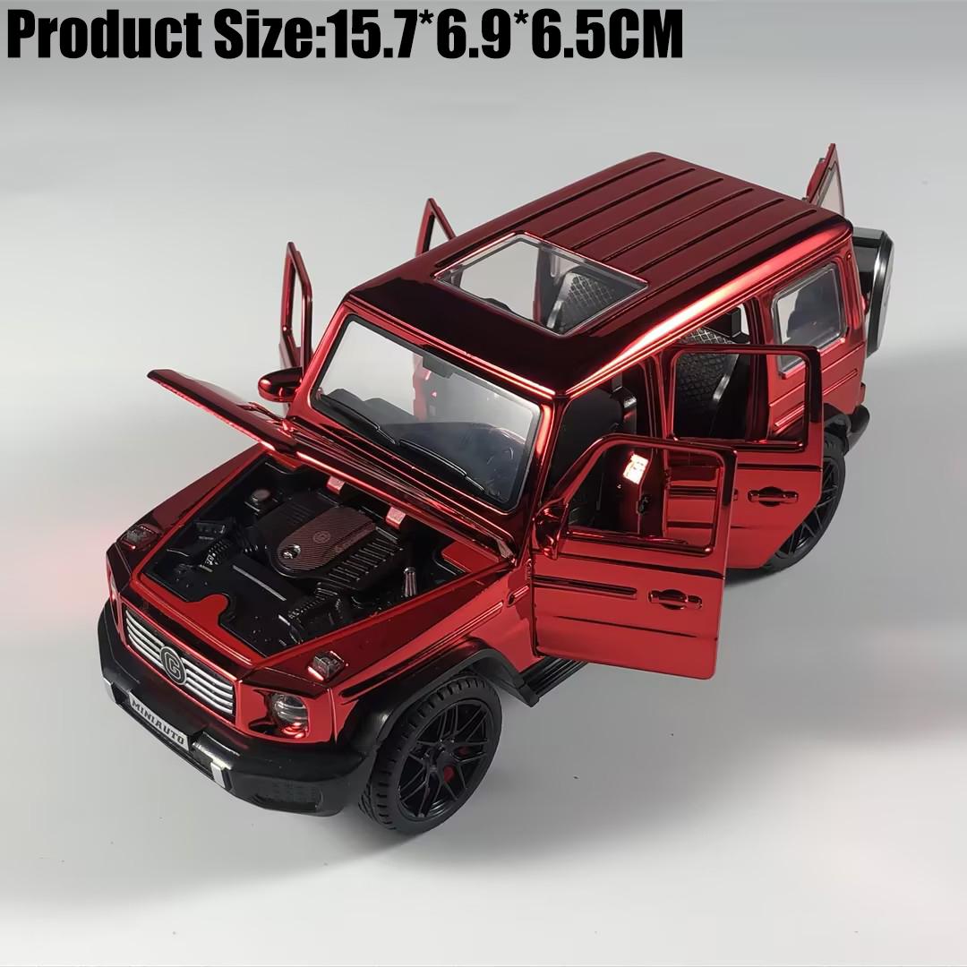 1:32 Mercedes Benz G500 G800 Off Road Vehicle Alloy Metal Diecast Model Car Simulation Children Collectibles Holiday Ornaments