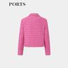 PORTS Women's Two-Tone Tweed Short Jacket