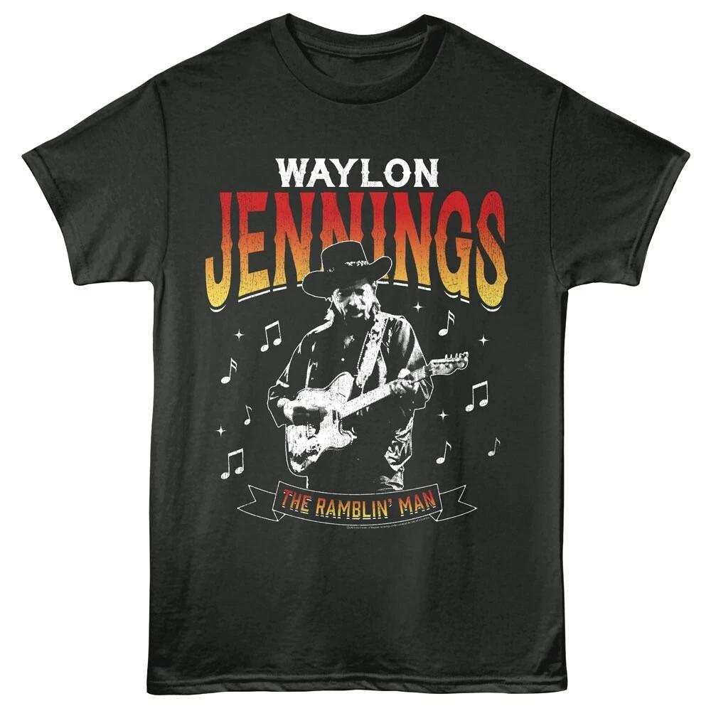 Waylon Jennings The Ramblin Man Music Men s T Shirt S