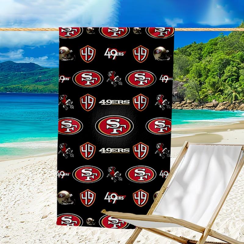 San Francisco football Quick-Dry Microfiber Beach Towel Super Soft & Absorbent for Bath, Beach, Travel Bath Time Accessory, Fan gifts