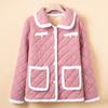 Middle-Aged & Elderly Women's Plush Lined Quilted Jacket