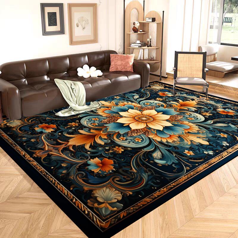 Modern Light Luxury Living Room Rugs Bedroom Nordic Style Decoration Carpet Washable Cloakroom Lounge Mat Non-slip 160x200cm