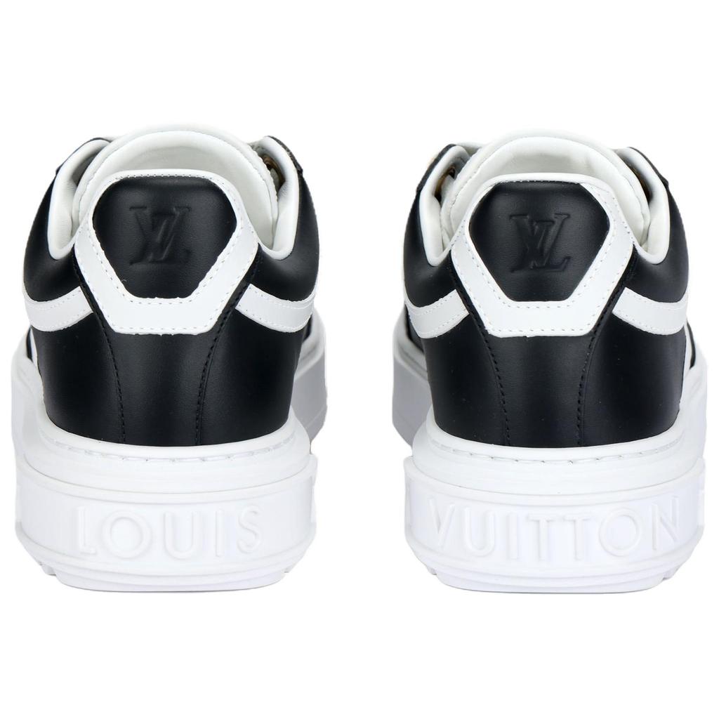 LOUIS VUITTON Time Out Sneakers 'White Mini Monogram Black' Women's 1ABUSJ