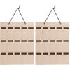 2Pcs 15 Slots Sunglasses Display Hanging Bag Wall-Mounted Hairhoop Storage Holder  Rack
