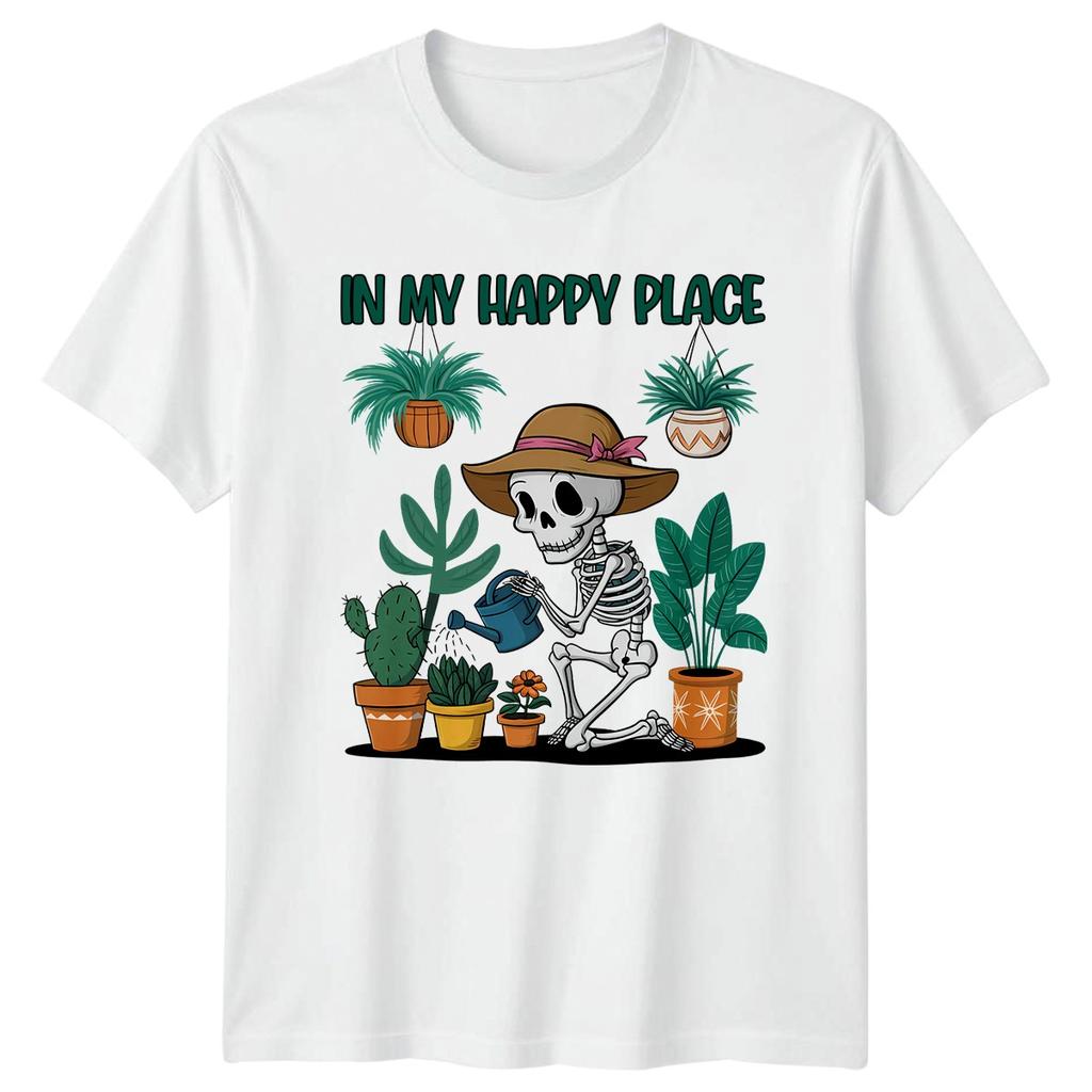 In My Happy Place Unisexs TShirt Indoor Plants Gardening Halloween Gift For Her