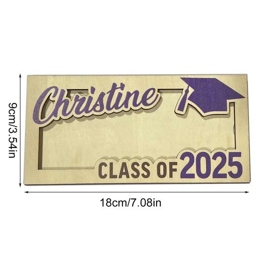 Graduation Gift Money Holder Wooden Class of 2025 Cash Holder Graduation Cash Gift Holder Keepsake for High School College University Graduates