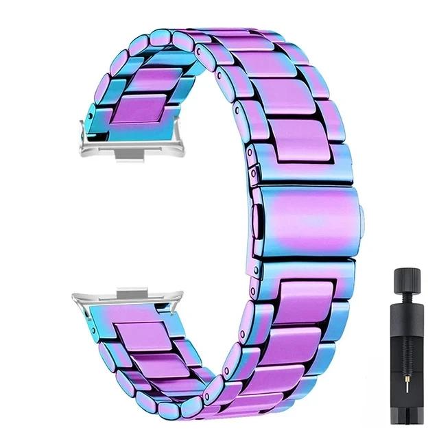 Metal Strap for Redmi Watch 5/Redmi Watch 4 Adjustable Stainless steel Bracelet for Xiaomi Mi Band 9 Pro/Mi Band 8 Pro Wristband