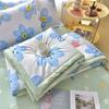 Simple Modern Air Condition Thin Blanket Summer Quilt Cotton Fluffy Plaid Blanket On The Bed Comfortable Comforter