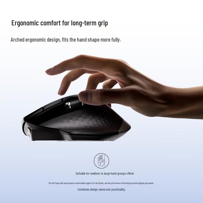 Rapoo MT750 Multi-Mode Wireless Ergonomic Mouse