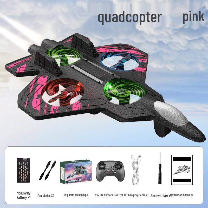 Remote Control H22 Foam Airplane Drone Quadcopter L25 Hovering Fighter