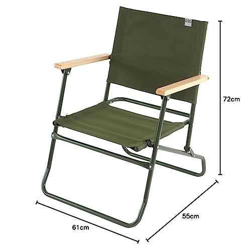 DOD Low Rover Chair, Low Style Rover Chair C1-553-KH, Khaki (approx. W55 x D61 x H72cm)