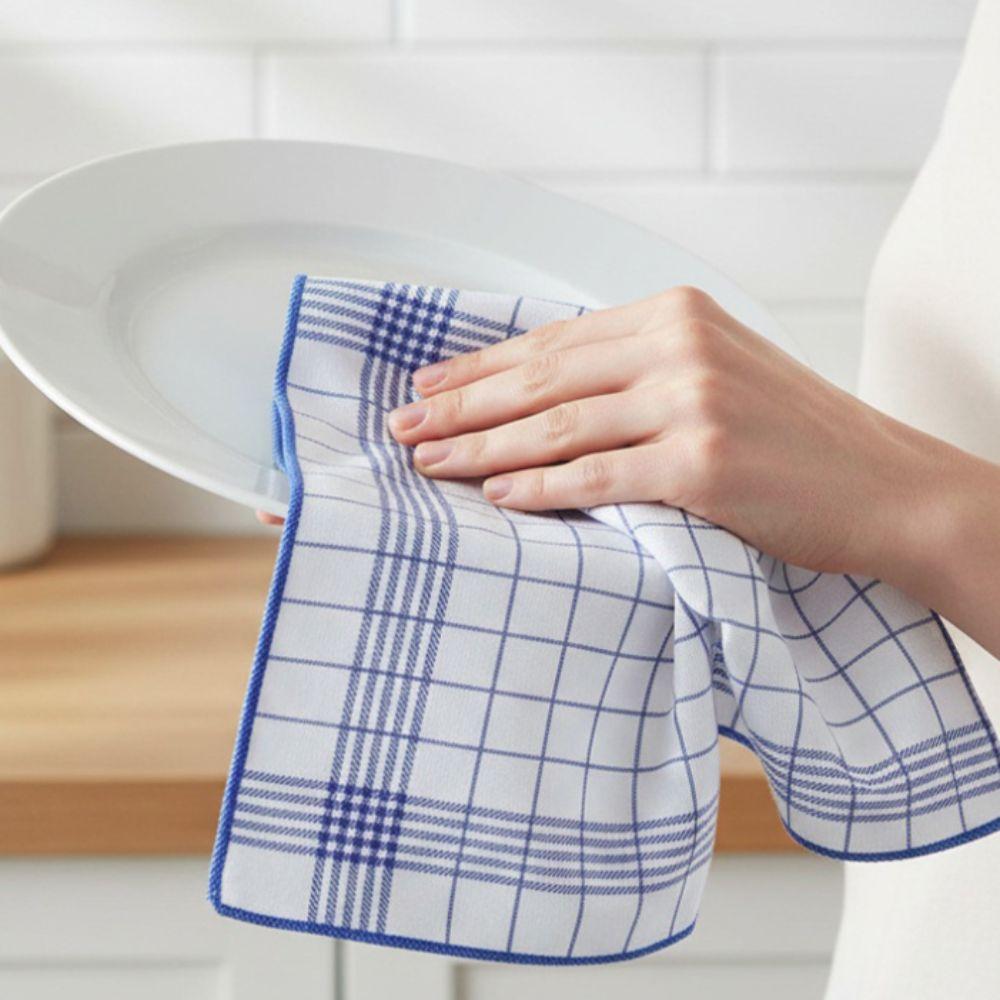 6 Pieces Absorbent Dishcloth Large Tea Towel Durable Washcloth  Tableware