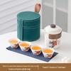 Lingxue Mutton Fat Jade Porcelain Travel Tea Set