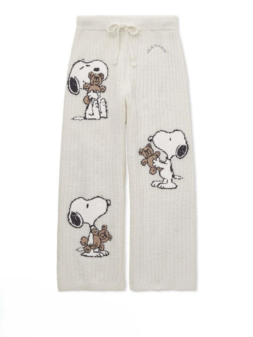 

Длинные брюки PEANUTS JQD PWNP251032 OWHT [мороженое пике] SNOOPY×BEAR женские