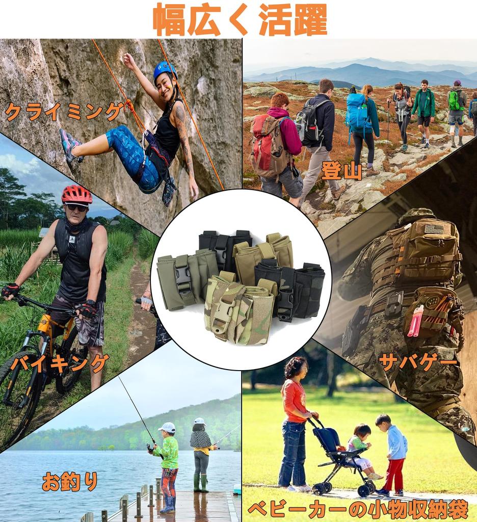 Foldable Dump Pouch for Airsoft, Molle Belt Loops, Magazine Pouch, Military Waist Bag, Molle Waist Bag, Mag Pouch, 500D Nylon, Genuine, for Fishing,