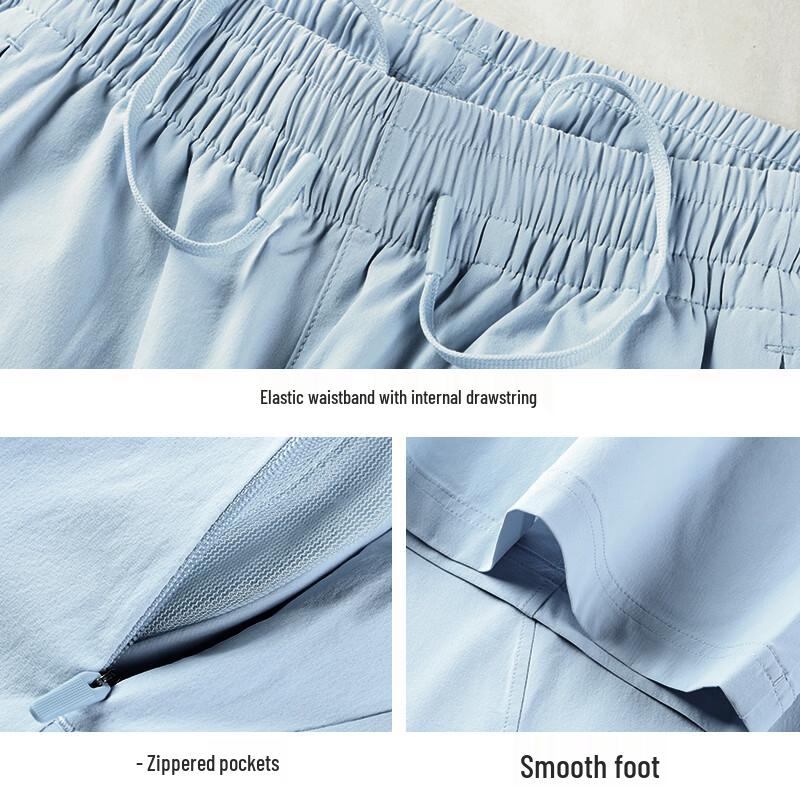 Camel Quick-Dry UV Protection Straight Leg Casual Pants
