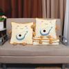 Two-in-One Embroidery Throw Pillow and Quilt: Logo Print Cushion for Bed, Car, Office, or Nap