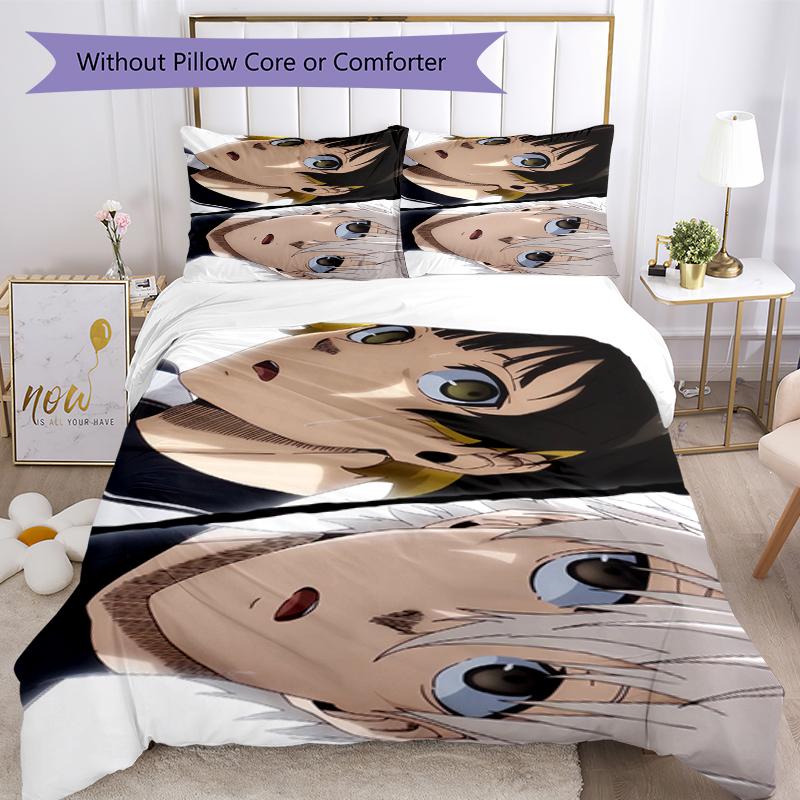 3pcs BlueLock Bedding Set Duvet Cover Closure Includes 1 Duvet Cover & 2 Pillowcases, Soft and Comfortable for All Seasons.