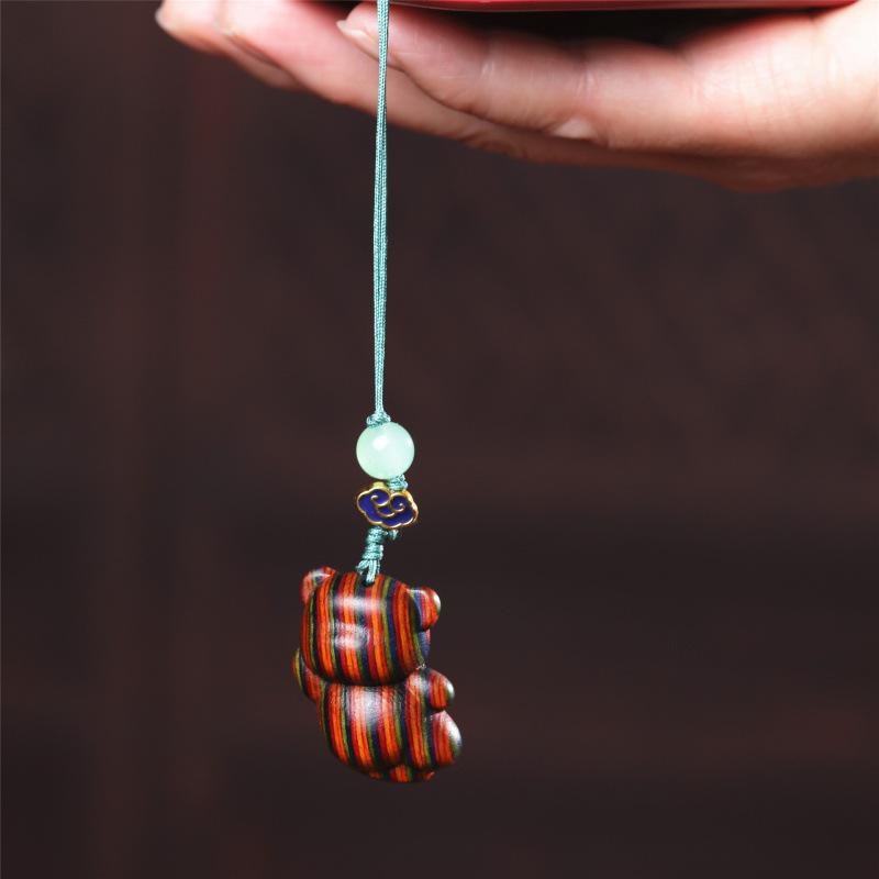 Feitian Little Bear Phone Charm Keychain Pendant Gift Accessories