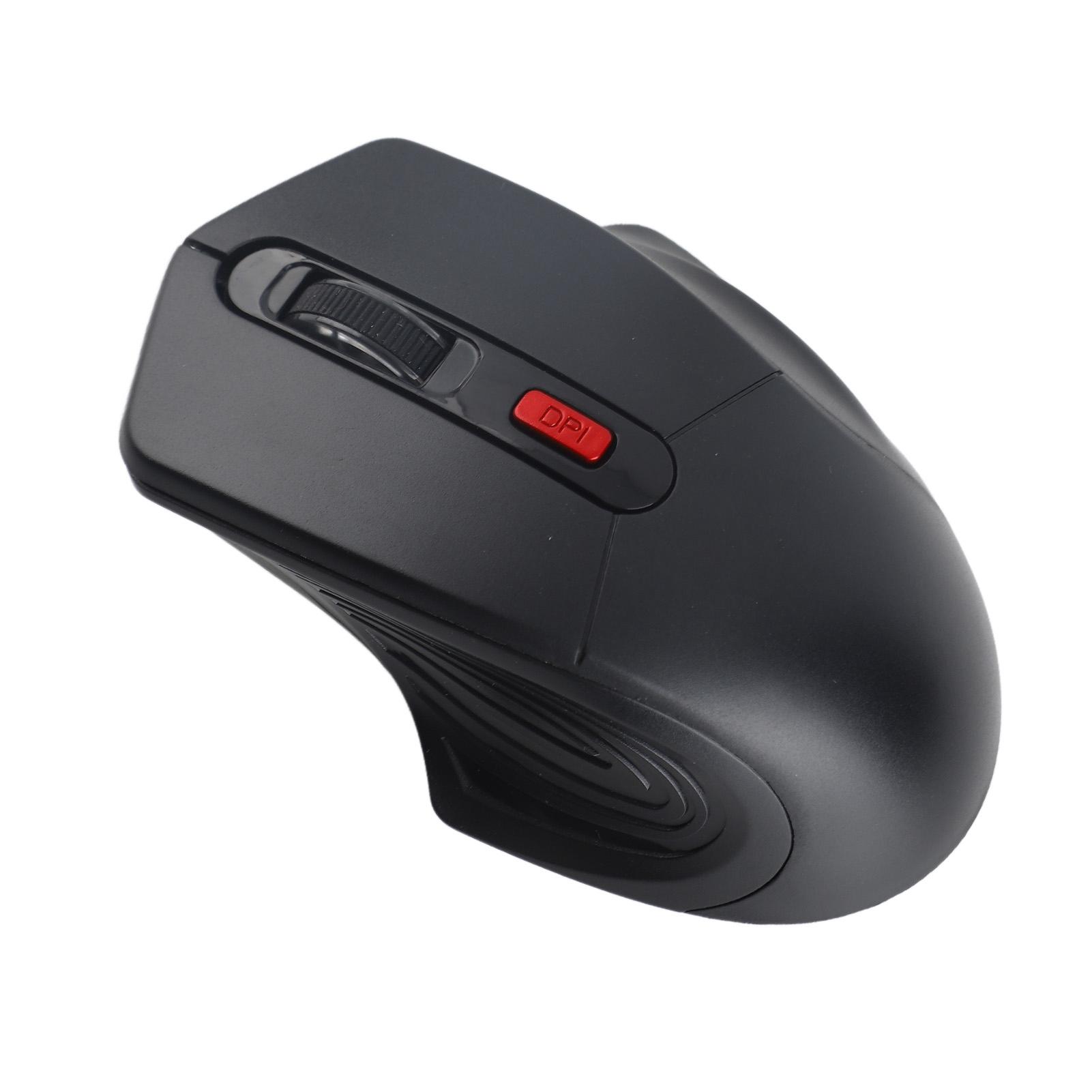 

Беспроводная мышь 2.4G Беспроводная передача Три регулируемых DPI Эргономичный дизайн Игровая мышьЧерная чёрный