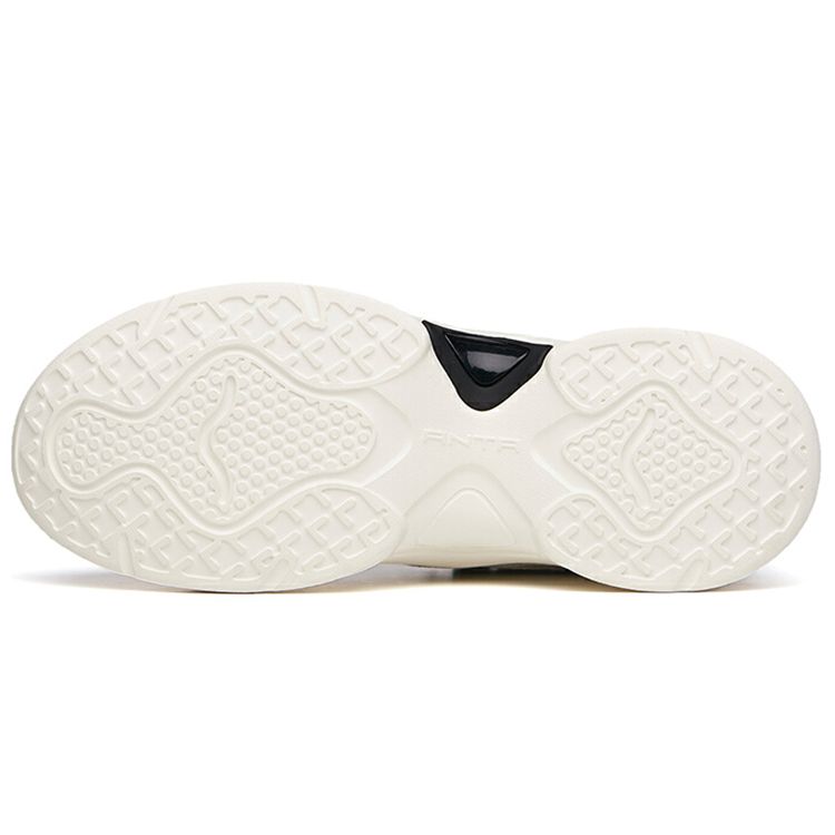 Anta Lifestyle Series Mesh Casual Dad Shoes Women Sneakers Black 122138887-4