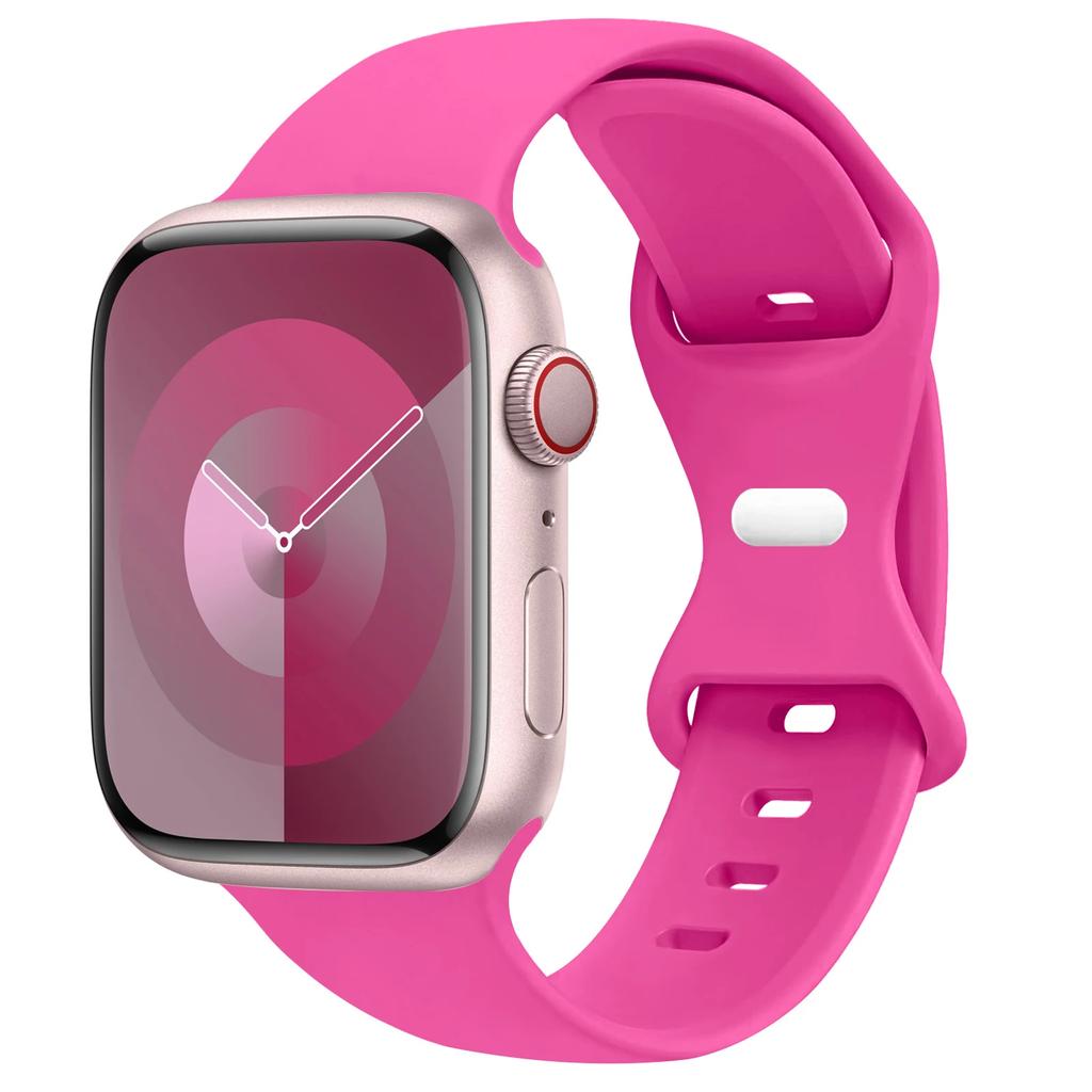 Silicone Strap For Apple Watch Band 44mm 45mm 41mm 40mm 49mm 42mm 38mm 46MM Sport Bracelet iWatch Series Ultra 2 SE 10 9 8 7 6 5