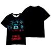 Camiseta infantil de manga corta con diseño de Five Nights at Freddy's, estilo streetwear, para niños y niñas. Camiseta para hombre y mujer.