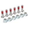 6PCS Sprocket Bolt Kit M8 Aluminium Alloy Nickel Plated Replacement for Yamaha YZ YZF